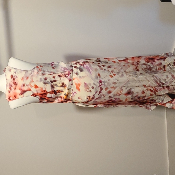 Parker Pink Ruffle High Low Dress, XS - Picture 2 of 9